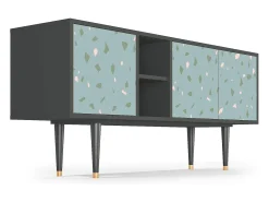 Mueble de TV - 150х69х41 cm - T5 - Blue Drops, Antracite