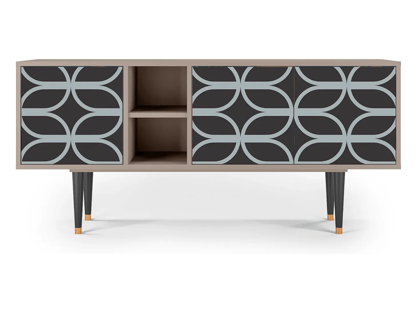 Mueble de TV - 150х69х41 cm - T5 - Braided Blue, Latte