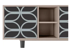 Mueble de TV - 150х69х41 cm - T5 - Braided Blue, Latte