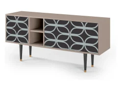 Mueble de TV - 150х69х41 cm - T5 - Braided Blue, Latte
