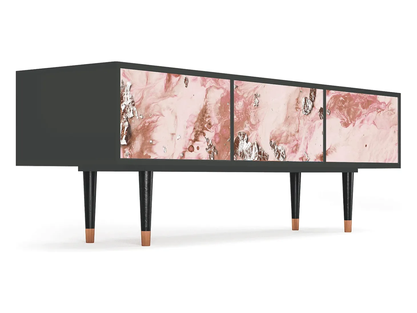 Mueble de TV - 170х59х48 cm - T4 - Cotton Candy, Antracite