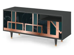 Mueble de TV - 125х56х41 cm - T7 - Emerald Metro, Antracite