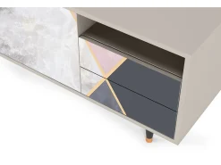Mueble de TV - 125х56х41 cm - T7 - Ideal Harmony, Areia