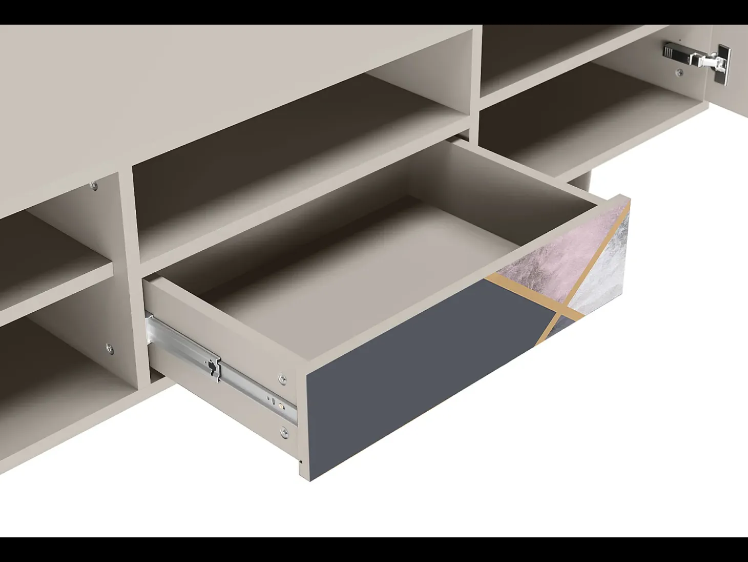 Mueble de TV - 170х59х41 cm - T6 - Ideal Harmony, Areia