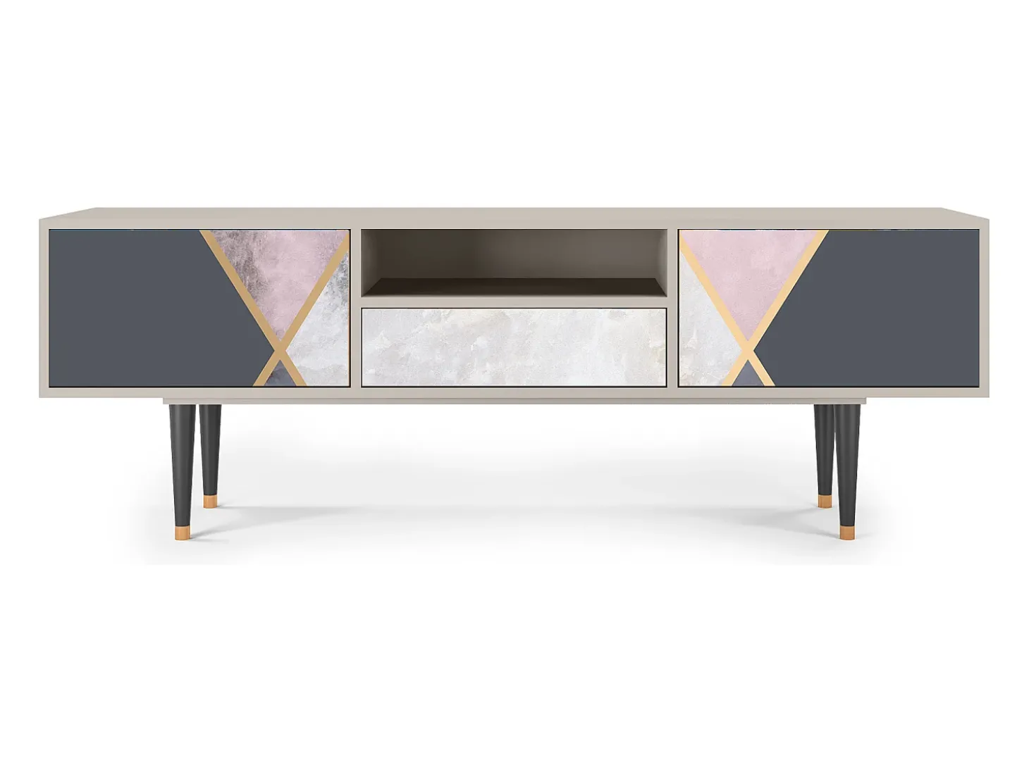 Mueble de TV - 170х59х41 cm - T6 - Ideal Harmony, Areia