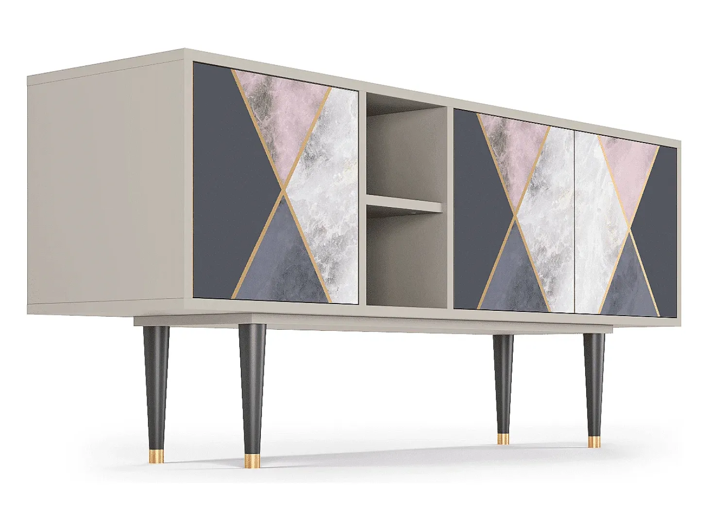 Mueble de TV - 150х69х41 cm - T5 - Ideal Harmony, Areia