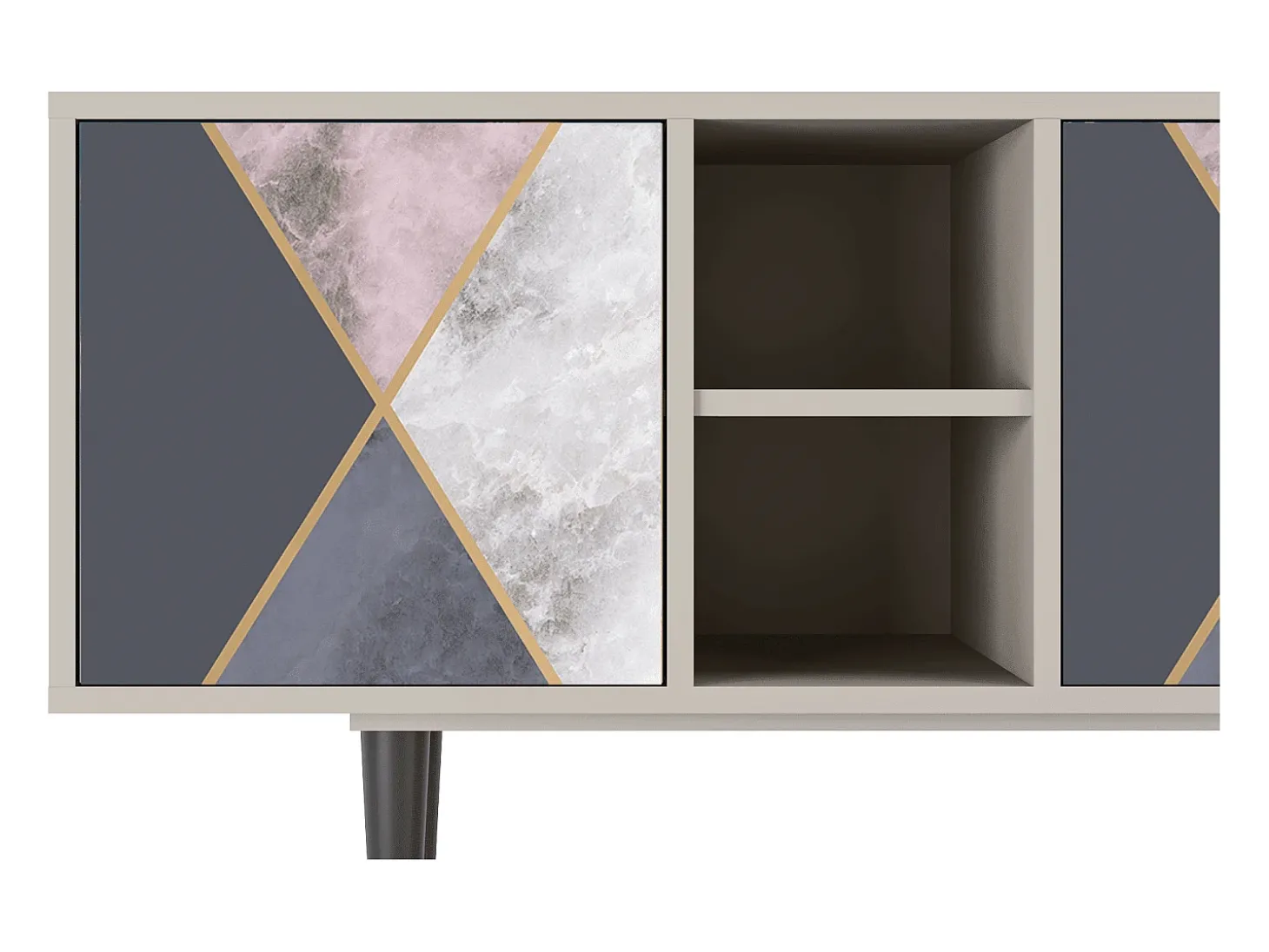 Mueble de TV - 150х69х41 cm - T5 - Ideal Harmony, Areia