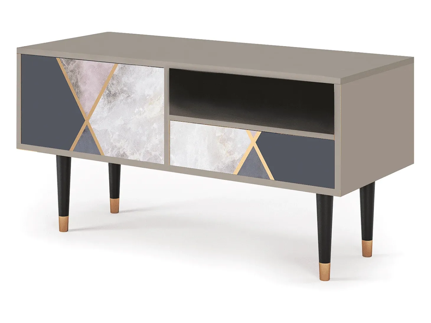 Mueble de TV - 115х59х48 cm - T3 - Ideal Harmony, Areia
