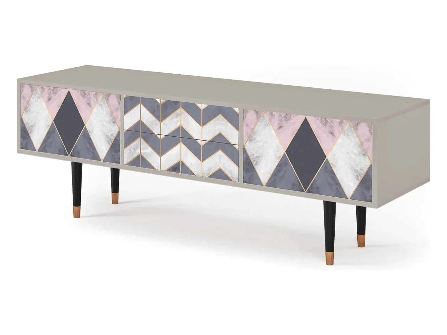 Mueble de TV - 170х59х48 cm - T4 - Ideal Harmony, Areia