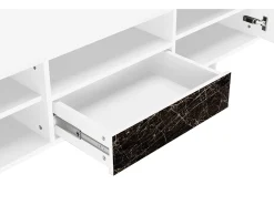 Mueble de TV - 170х59х41 cm - T6 - Night Abyss, Branco
