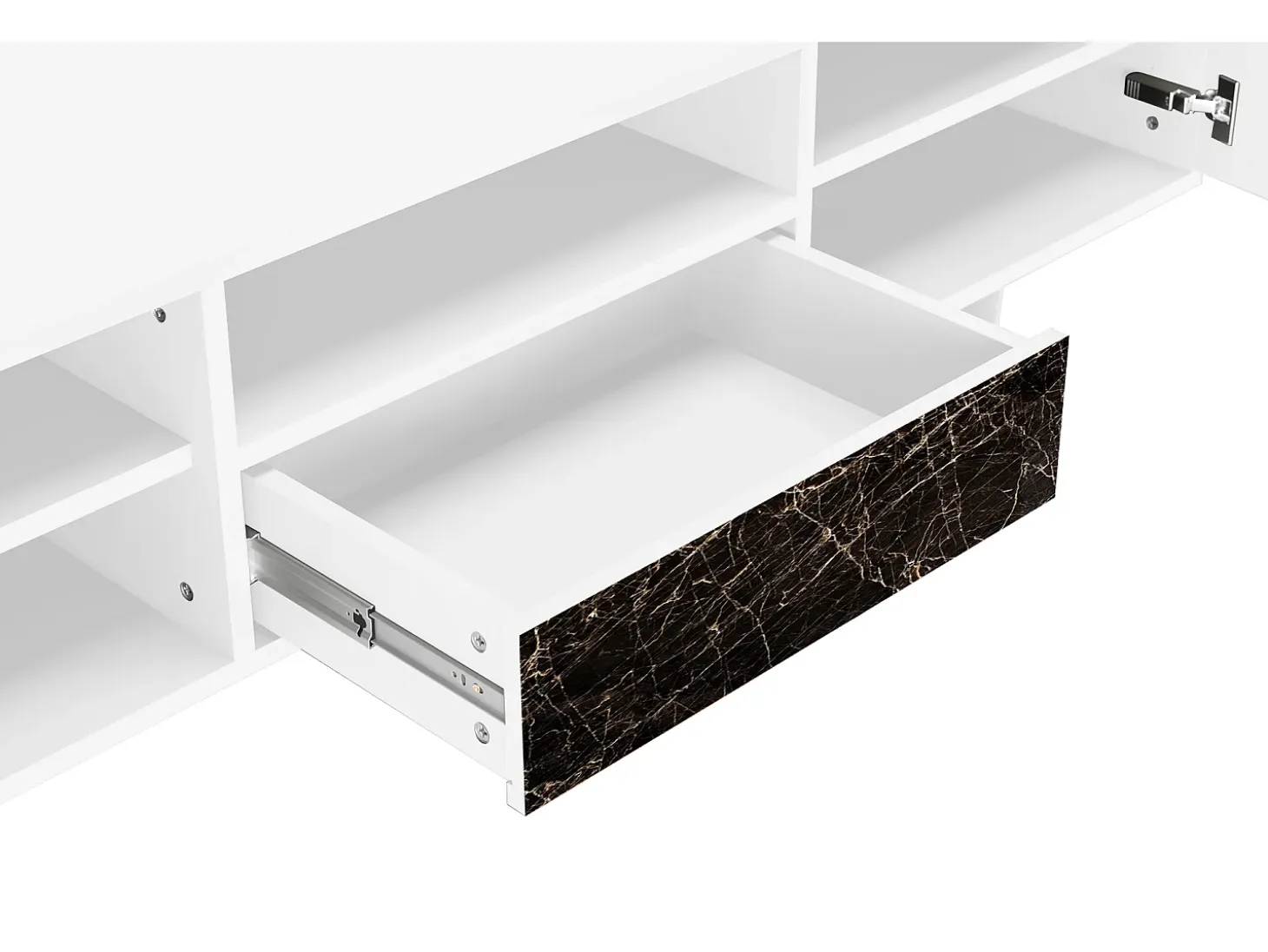 Mueble de TV - 170х59х41 cm - T6 - Night Abyss, Branco