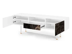Mueble de TV - 170х59х41 cm - T6 - Night Abyss, Branco