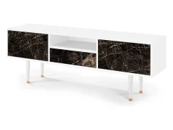 Mueble de TV - 170х59х41 cm - T6 - Night Abyss, Branco