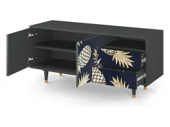 Mueble de TV - 125х56х41 cm - T7 - Sunny Pineaple, Antracite
