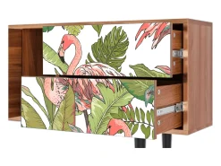 Mueble de TV - 170х69х48 cm - T1 - Sweet Flamingo, Nogueira
