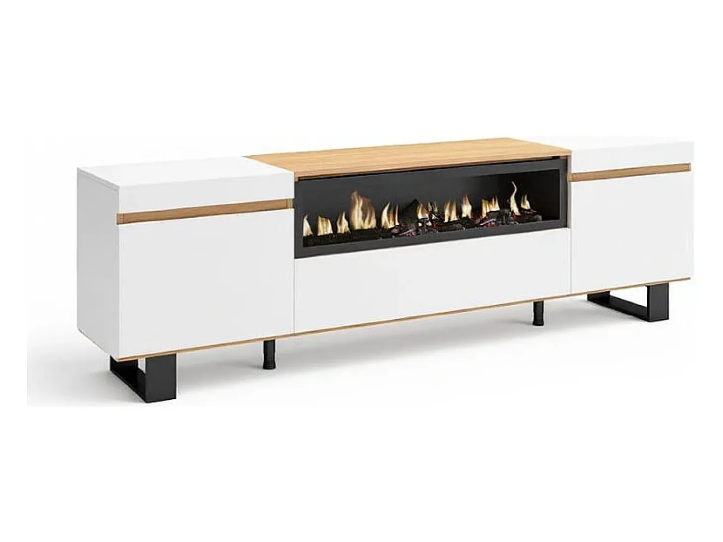 Mueble TV Kavos Up con chimenea