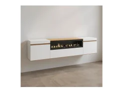 Mueble TV Kavos Wall con chimenea
