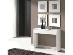 Móveis de corredor brancos modernos Lupe 101x76x30 cm