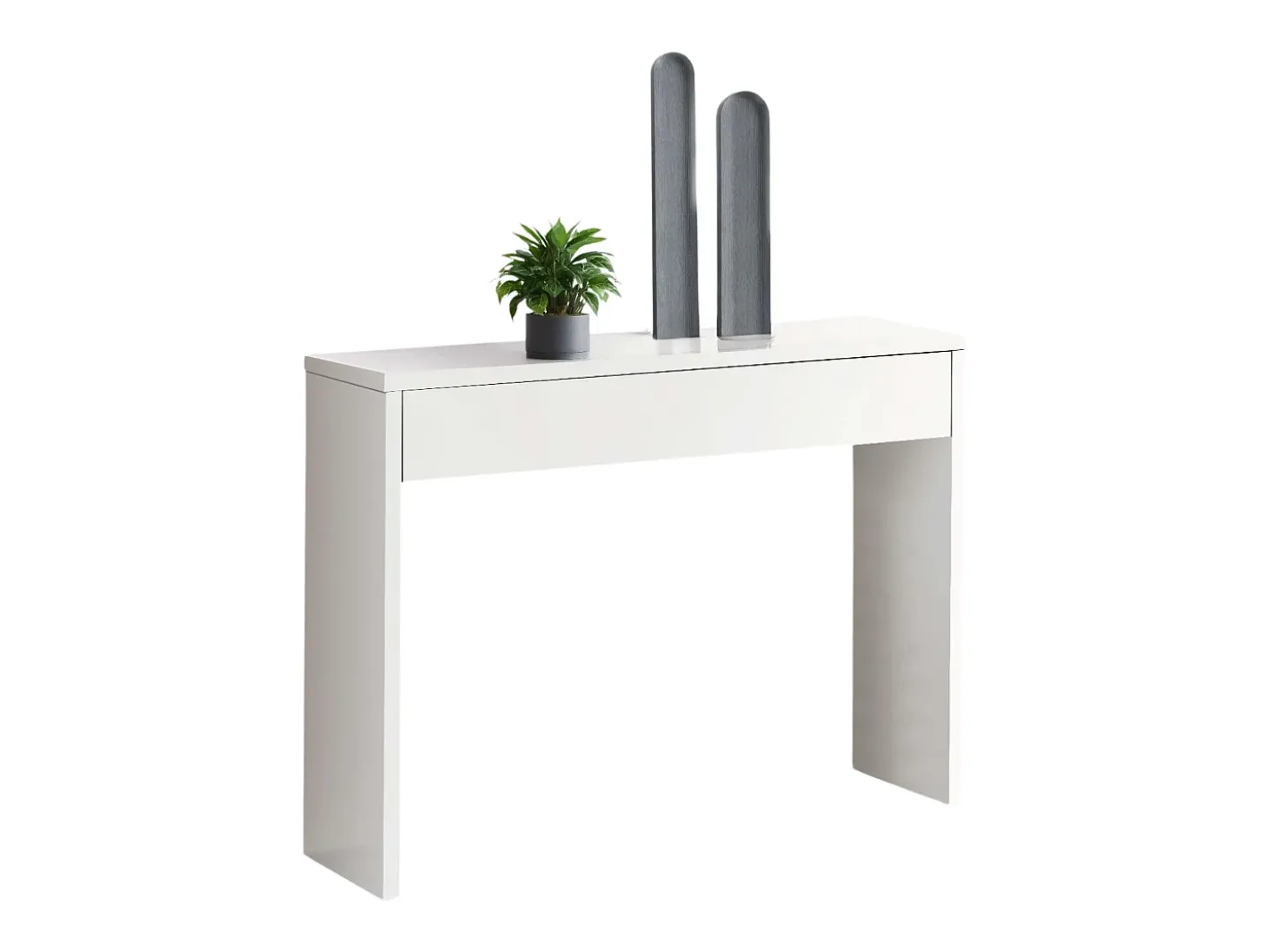 Móveis de corredor brancos modernos Lupe 101x76x30 cm