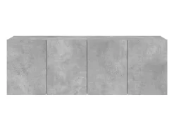 Móveis de parede para TV 2 pcs 60x30x41 cm cinzento cimento