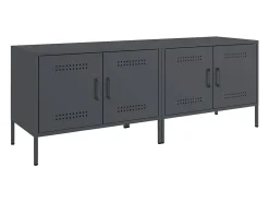 Móveis de TV 2 pcs 68x39x50,5 cm aço antracite PT276253