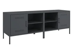 Móveis de TV 2 pcs 68x39x50,5 cm aço antracite PT650798