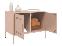 Móveis de TV 2 pcs 68x39x50,5 cm aço rosa PT756859