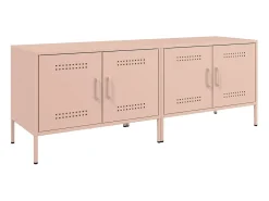 Móveis de TV 2 pcs 68x39x50,5 cm aço rosa PT756859