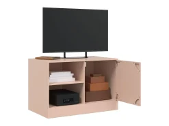 Móveis de TV 2 pcs 67x39x44 cm aço rosa PT873878