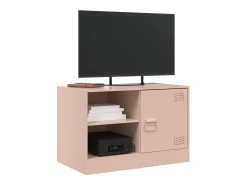 Móveis de TV 2 pcs 67x39x44 cm aço rosa PT873878