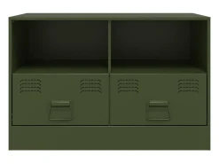 Móveis de TV 2 pcs 67x39x44 cm aço verde azeitona PT514604