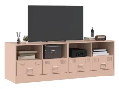 Móveis de TV 2 pcs 67x39x44 cm aço rosa PT322314