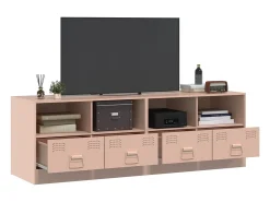 Móveis de TV 2 pcs 67x39x44 cm aço rosa PT322314