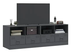 Móveis de TV 2 pcs 67x39x44 cm aço antracite PT758721