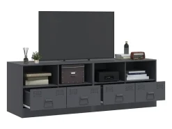 Móveis de TV 2 pcs 67x39x44 cm aço antracite PT758721