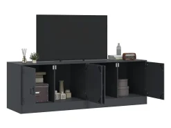 Móveis de TV 2 pcs 67x39x44 cm aço antracite PT811892