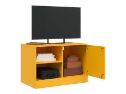 Móveis de TV 2 pcs 67x39x44 cm aço amarelo mostarda PT626829