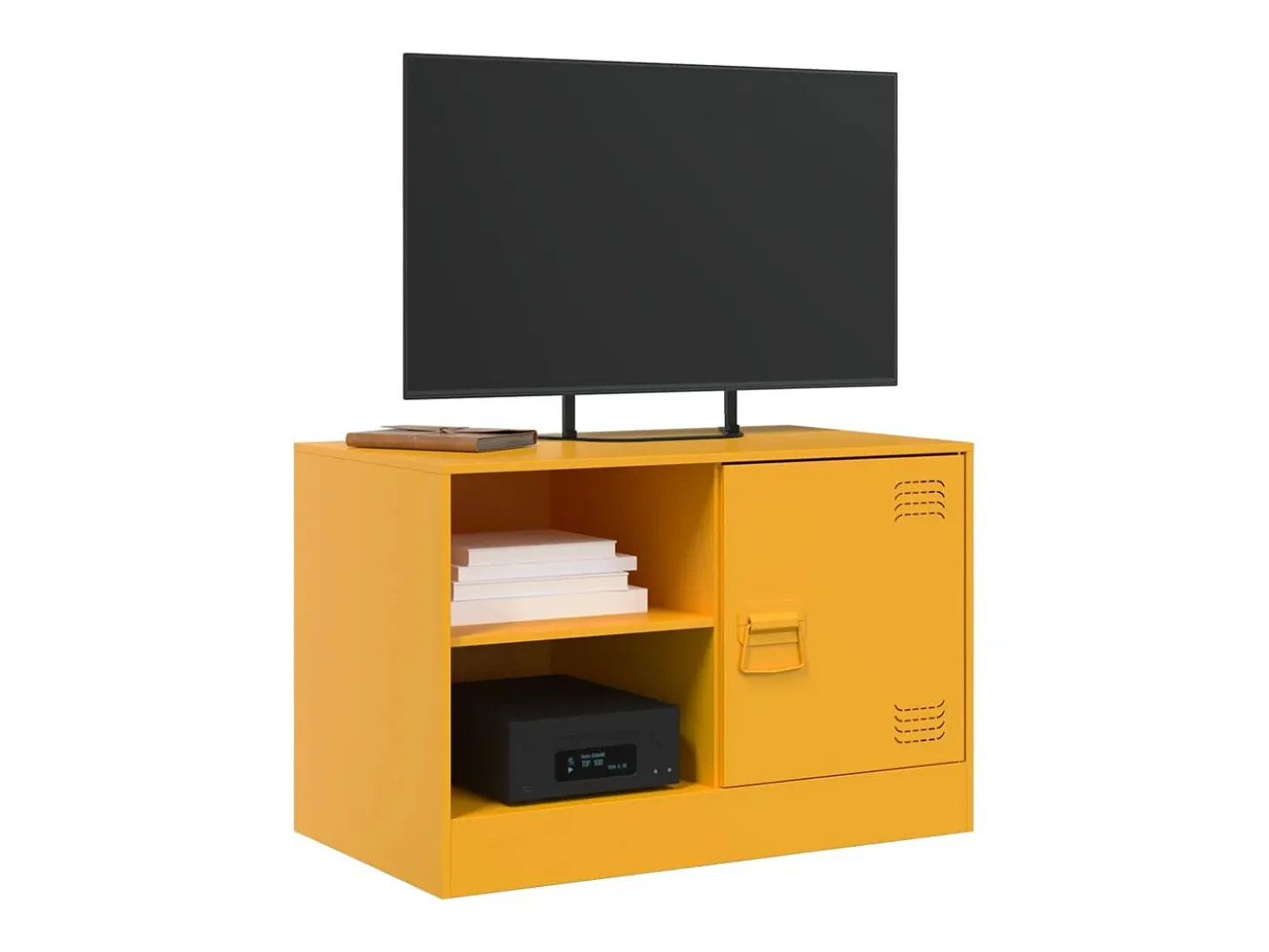 Móveis de TV 2 pcs 67x39x44 cm aço amarelo mostarda PT626829