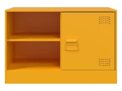 Móveis de TV 2 pcs 67x39x44 cm aço amarelo mostarda PT626829