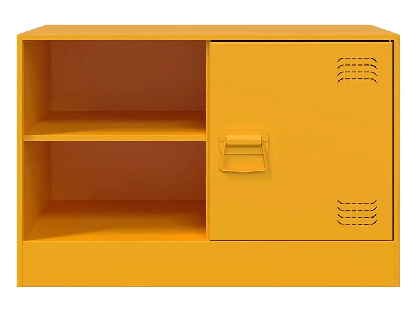 Móveis de TV 2 pcs 67x39x44 cm aço amarelo mostarda PT626829