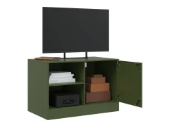 Móveis de TV 2 pcs 67x39x44 cm aço verde azeitona PT480139