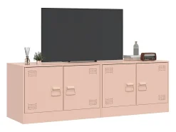 Móveis de TV 2 pcs 67x39x44 cm aço rosa PT225386