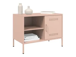 Móveis de TV 2 pcs 68x39x50,5 cm aço rosa PT994647