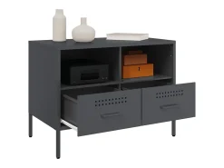 Móveis de TV 2 pcs 68x39x50,5 cm aço antracite PT842877