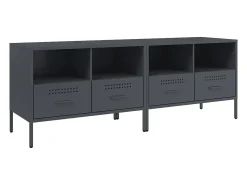 Móveis de TV 2 pcs 68x39x50,5 cm aço antracite PT842877