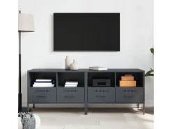 Móveis de TV 2 pcs 68x39x50,5 cm aço antracite PT842877