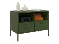 Móveis de TV 2 pcs 68x39x50,5 cm aço verde-azeitona PT405896