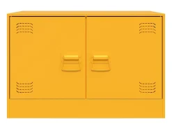 Móveis de TV 2 pcs 67x39x44 cm aço amarelo mostarda PT574536