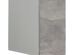 Móveis de TV VCM | Placa de parede | Pendura Lowboard | Dimensões A. 40 x L. 115 x P. 36 cm | Armário de parede - Jusa (Branco / Aparência em concreto)