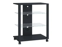 Móveis Hifi Folas Preto A. 70 x L. 60 x P. 41 cm